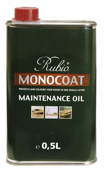 Rubio Monocoat Pflegeöl Universal farblos, zur Behandlung aller geölter Böden, Kanister mit 0,5 Liter